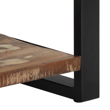 vidaXL Τραπέζι κονσόλας Πολύχρωμο 100x35x75cm Στερεό ξύλο ανακτημένο