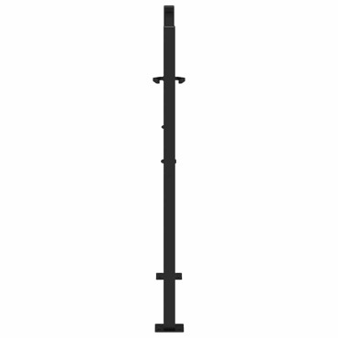 vidaXL Πύλη κήπου Μαύρη 105x106 cm Ατσάλινη ελαφριά σχεδίαση