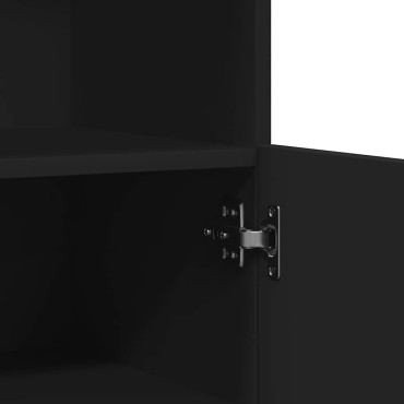 vidaXL Ντουλάπι Μαύρο 81x37x100cm από Επεξεργασμένο Ξύλο 1 τεμ.