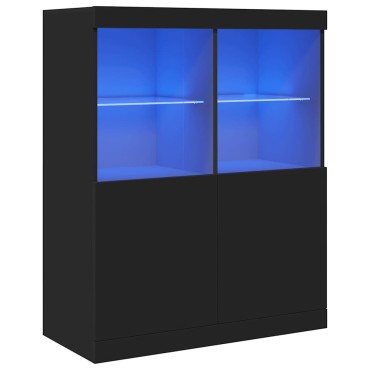 vidaXL Ντουλάπι Μαύρο 81x37x100cm από Επεξεργασμένο Ξύλο 1 τεμ.