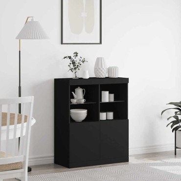 vidaXL Ντουλάπι Μαύρο 81x37x100cm από Επεξεργασμένο Ξύλο 1 τεμ.