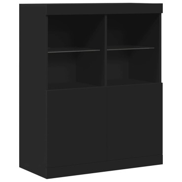 vidaXL Ντουλάπι Μαύρο 81x37x100cm από Επεξεργασμένο Ξύλο 1 τεμ.