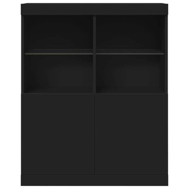 vidaXL Ντουλάπι Μαύρο 81x37x100cm από Επεξεργασμένο Ξύλο 1 τεμ.