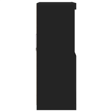 vidaXL Ντουλάπι Μαύρο 81x37x100cm από Επεξεργασμένο Ξύλο 1 τεμ.