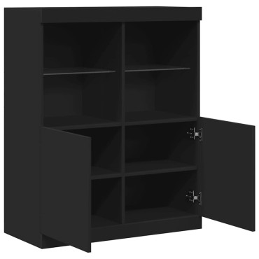 vidaXL Ντουλάπι Μαύρο 81x37x100cm από Επεξεργασμένο Ξύλο 1 τεμ.