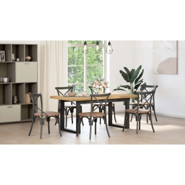 vidaXL Τραπεζαρία "NOAIN" Πόδια σε σχήμα U 180x90x75cm 1 τεμ.