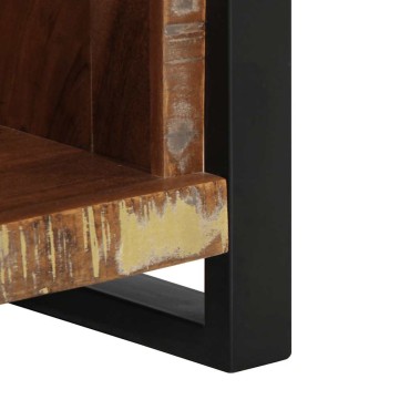 vidaXL Κομοδίνο 40x30x80cm από μασίφ ξύλο αναγεννημένο