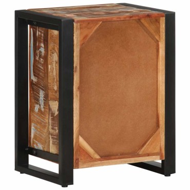 vidaXL Κομοδίνο Πολύχρωμο 40x30x51cm Στερεό ξύλο αναγεννημένο 1 τεμ.
