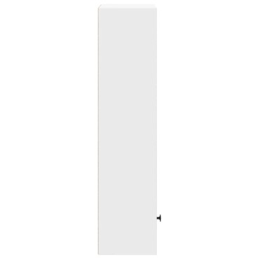 vidaXL Βιβλιοθήκη Λευκό 31x24x102cm Ξύλο μηχανικής κατασκευής 1 τεμ.