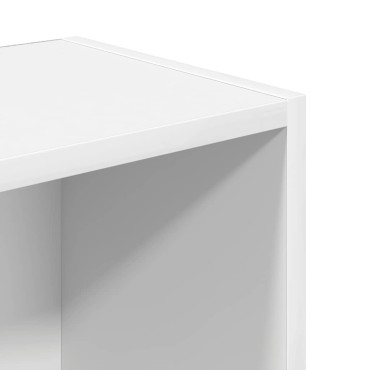 vidaXL Βιβλιοθήκη Λευκό 31x24x102cm Ξύλο μηχανικής κατασκευής 1 τεμ.