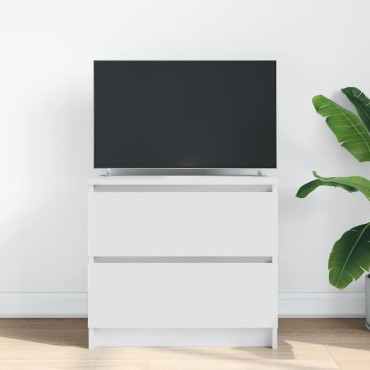 ντουλάπι τηλεόρασης vidaXL Λευκό 60x35x54cm Κατασκευασμένο ξύλο