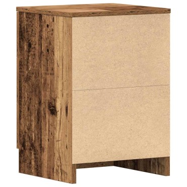 vidaXL ντουλάπι κομοδίνου Παλιό ξύλο 38x35x55cm Κατασκευασμένο ξύλο 1 τεμ.