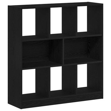 vidaXL Ντουλάπι βιβλίων Μαύρη βελανιδιά 97,5x29,5x100cm 1 τεμ.
