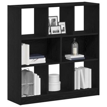 vidaXL Ντουλάπι βιβλίων Μαύρη βελανιδιά 97,5x29,5x100cm 1 τεμ.