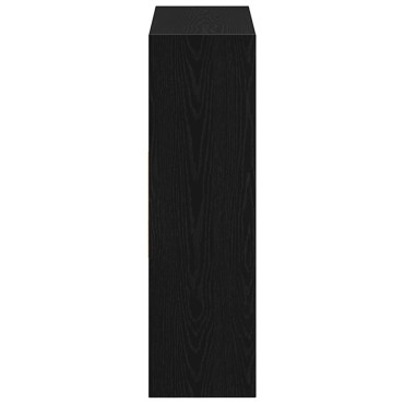 vidaXL Ντουλάπι βιβλίων Μαύρη βελανιδιά 97,5x29,5x100cm 1 τεμ.
