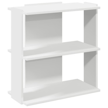 vidaXL Βιβλιοθήκη 3 επιπέδων Λευκό 60x30x60cm Ξύλινη κατασκευή 1 τεμ.