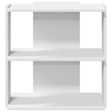 vidaXL Βιβλιοθήκη 3 επιπέδων Λευκό 60x30x60cm Ξύλινη κατασκευή 1 τεμ.
