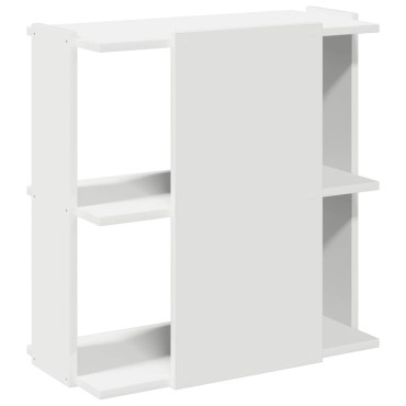 vidaXL Βιβλιοθήκη 3 επιπέδων Λευκό 60x30x60cm Ξύλινη κατασκευή 1 τεμ.