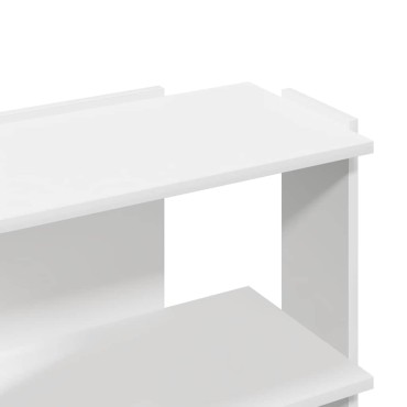 vidaXL Βιβλιοθήκη 3 επιπέδων Λευκό 60x30x60cm Ξύλινη κατασκευή 1 τεμ.