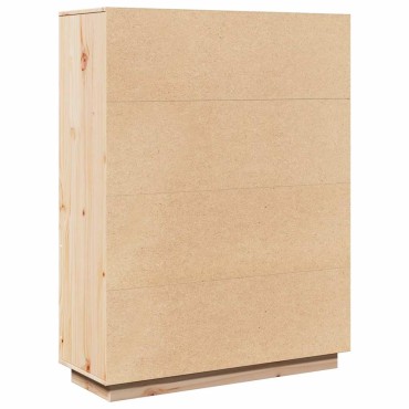 vidaXL Highboard 89x34x116,5cm Μασίφ ξύλο πεύκο 1 τεμ.