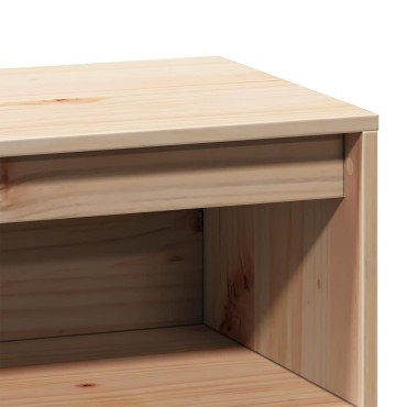 vidaXL Highboard 89x34x116,5cm Μασίφ ξύλο πεύκο 1 τεμ.