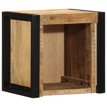 vidaXL Κομοδίνα 2 τεμ. 40x35x40cm Στερεό ακατέργαστο ξύλο Mango