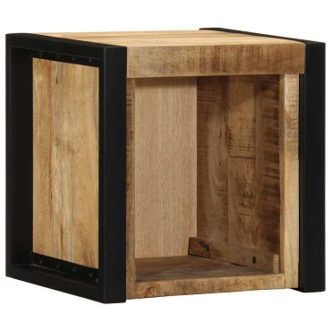 vidaXL Κομοδίνα 2 τεμ. 40x35x40cm Στερεό ακατέργαστο ξύλο Mango