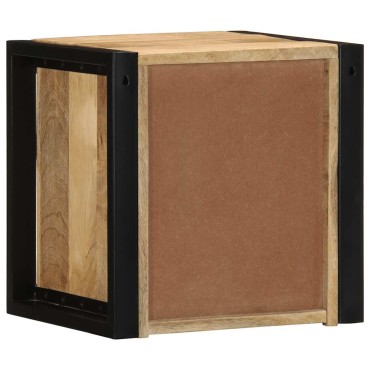 vidaXL Κομοδίνα 2 τεμ. 40x35x40cm Στερεό ακατέργαστο ξύλο Mango