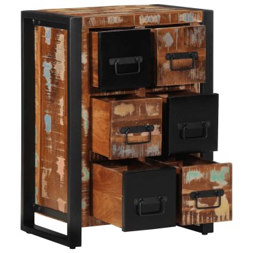 vidaXL Sideboard 50x35x70cm Ξύλο μασίφ αναγεννημένο 1 τεμ.