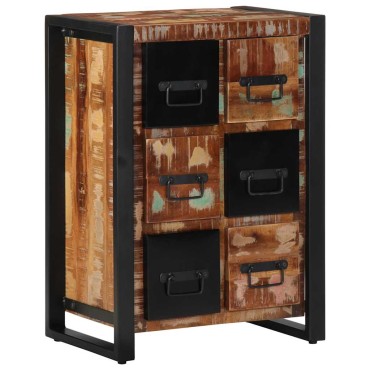 vidaXL Sideboard 50x35x70cm Ξύλο μασίφ αναγεννημένο 1 τεμ.