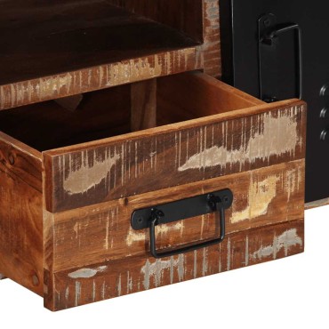 ντουλάπι τηλεόρασης vidaXL 100x30x40cm από μασίφ ξύλο αναγεννημένο