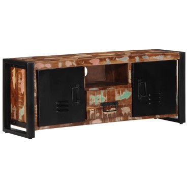 ντουλάπι τηλεόρασης vidaXL 100x30x40cm από μασίφ ξύλο αναγεννημένο