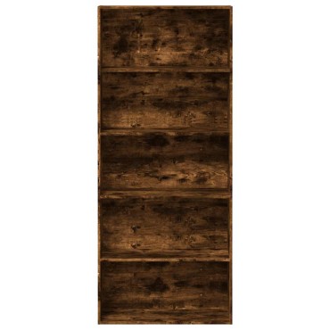 vidaXL Ντουλάπι βιβλίων καπνιστή δρυς 80x30x189cm Κατασκευασμένο ξύλο 1 τεμ.