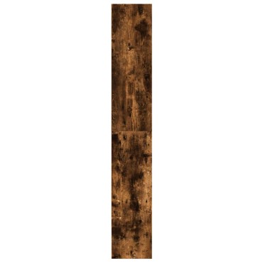vidaXL Ντουλάπι βιβλίων καπνιστή δρυς 80x30x189cm Κατασκευασμένο ξύλο 1 τεμ.