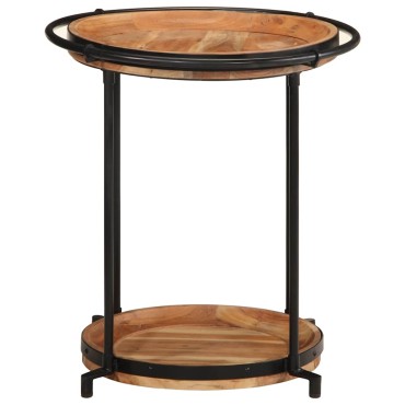 vidaXL Τραπεζάκι 55x60cm μασίφ ξύλο ακακία 1 τεμ.