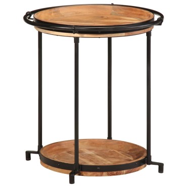 vidaXL Τραπεζάκι 55x60cm μασίφ ξύλο ακακία 1 τεμ.