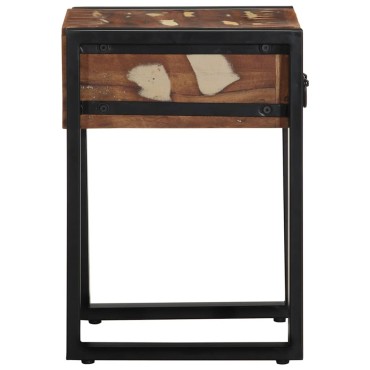 vidaXL Τραπεζάκι Πολύχρωμο 35x35x50cm Ξύλο μασίφ αναγεννημένο 1 τεμ.