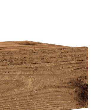 vidaXL Κομοδίνο Όψη Παλαιού Ξύλου 60x35cm από Επεξεργασμένο Ξύλο 1 τεμ.