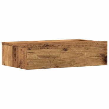vidaXL Κομοδίνο Όψη Παλαιού Ξύλου 60x35cm από Επεξεργασμένο Ξύλο 1 τεμ.
