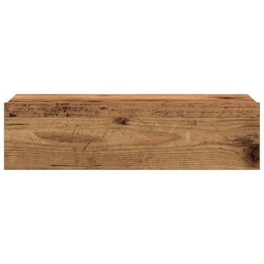 vidaXL Κομοδίνο Όψη Παλαιού Ξύλου 60x35cm από Επεξεργασμένο Ξύλο 1 τεμ.