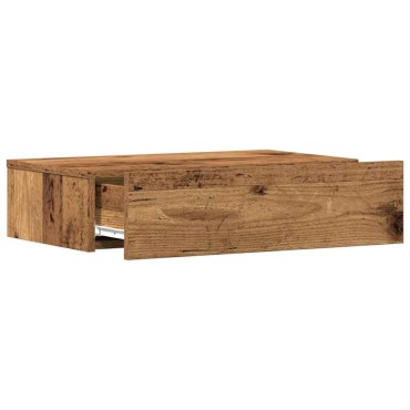 vidaXL Κομοδίνο Όψη Παλαιού Ξύλου 60x35cm από Επεξεργασμένο Ξύλο 1 τεμ.