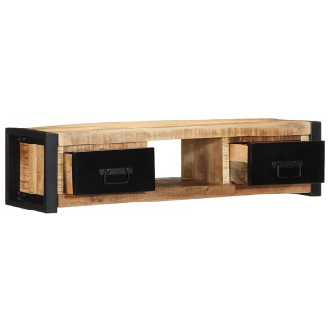 ντουλάπι τηλεόρασης vidaXL 100x30x25cm Στερεό ακατέργαστο ξύλο Mango