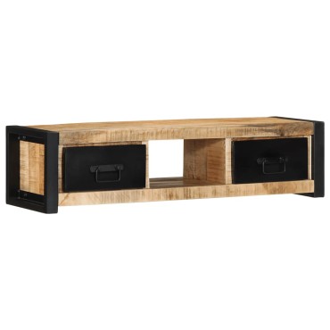 ντουλάπι τηλεόρασης vidaXL 100x30x25cm Στερεό ακατέργαστο ξύλο Mango