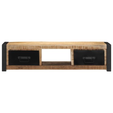ντουλάπι τηλεόρασης vidaXL 100x30x25cm Στερεό ακατέργαστο ξύλο Mango