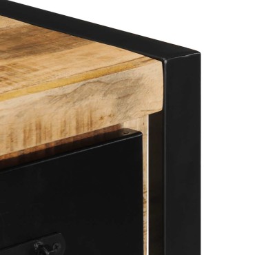 ντουλάπι τηλεόρασης vidaXL 100x30x25cm Στερεό ακατέργαστο ξύλο Mango