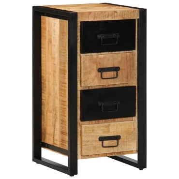 ντουλάπι συρταριών vidaXL 40x40x75cm Στερεό ακατέργαστο ξύλο Mango 1 τεμ.