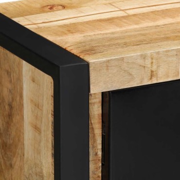 ντουλάπι τηλεόρασης vidaXL 80x30x35cm Στερεό ακατέργαστο ξύλο Mango