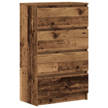 vidaXL Sideboard Παλιό ξύλο 60x35x98,5cm Ξύλο μηχανής 1 τεμ.