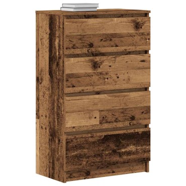 vidaXL Sideboard Παλιό ξύλο 60x35x98,5cm Ξύλο μηχανής 1 τεμ.