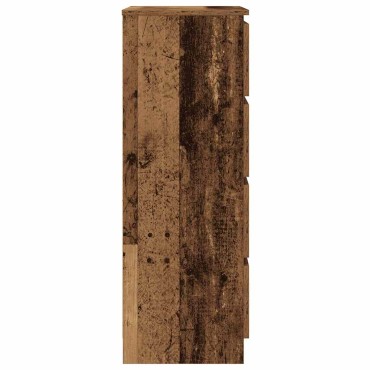 vidaXL Sideboard Παλιό ξύλο 60x35x98,5cm Ξύλο μηχανής 1 τεμ.